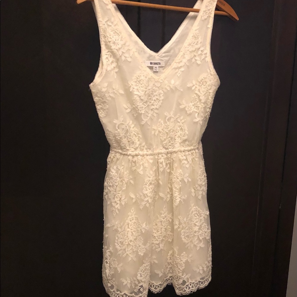 Bb Dakota dress cream lace xs